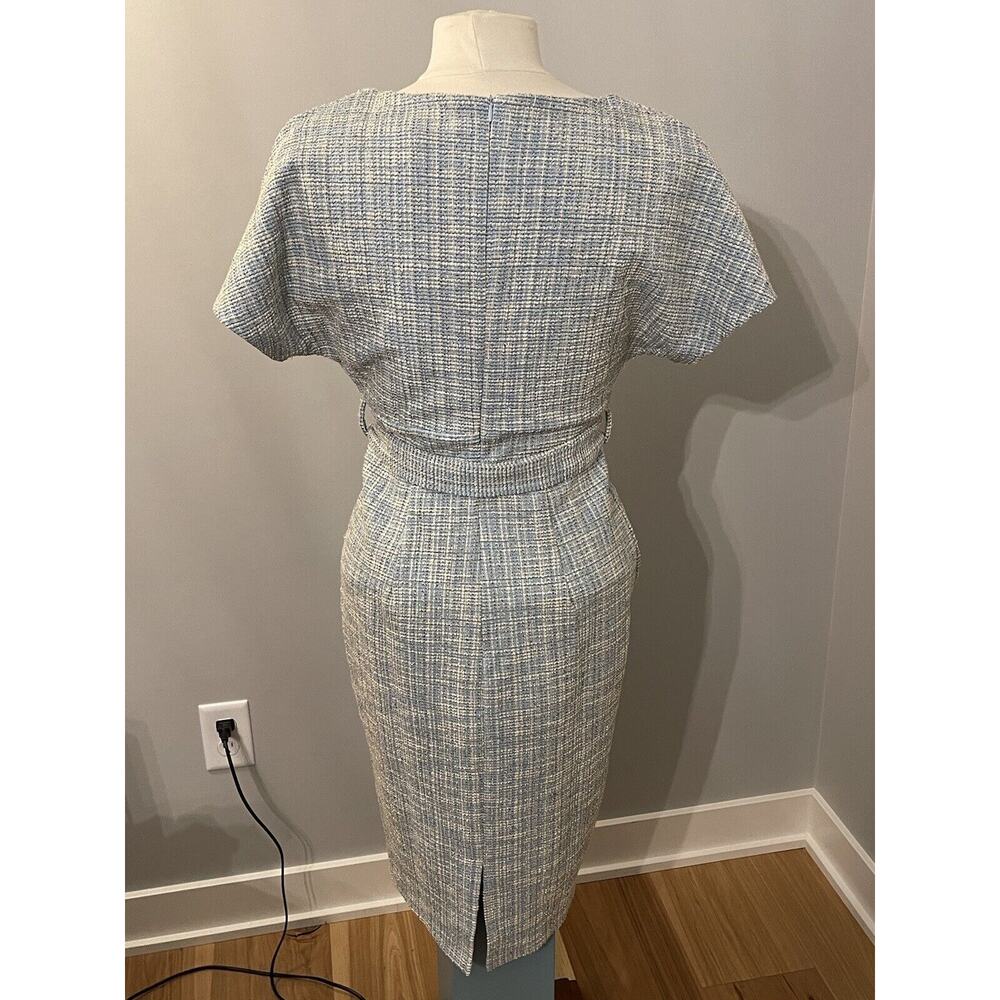 Jasambac Women’s Small Belted Dress Blue NWT Office Vixen - Picture 3 of 12